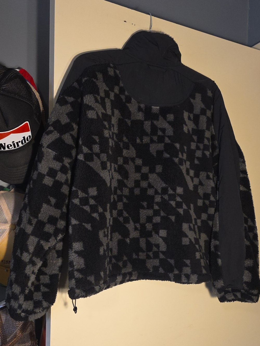 Joylab  Black & Gray Patterned Fleece Jacket - Picture 6 of 6